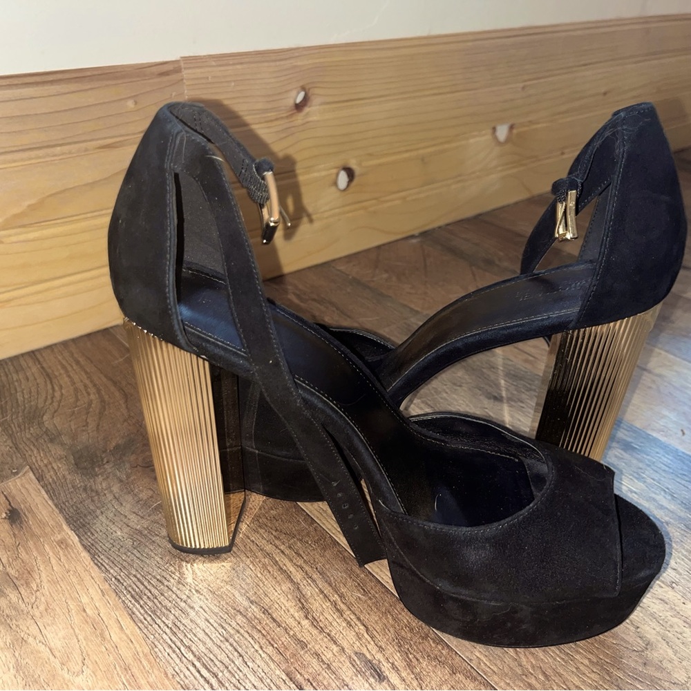 Michael Kors Black and Gold heels